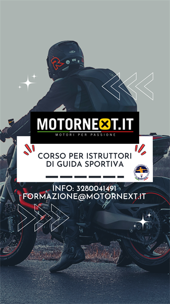 CORSO PER ISTRUTTORI DI TECNICHE DI GUIDA SPORTIVA MOTORNEXT - MARZO 2025