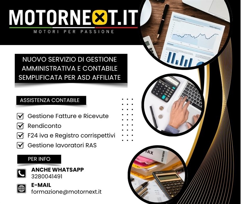 SERVIZIO DI GESTIONE AMMINISTRATIVA E CONTABILE SEMPLIFICATA PER ASD AFFILIATE